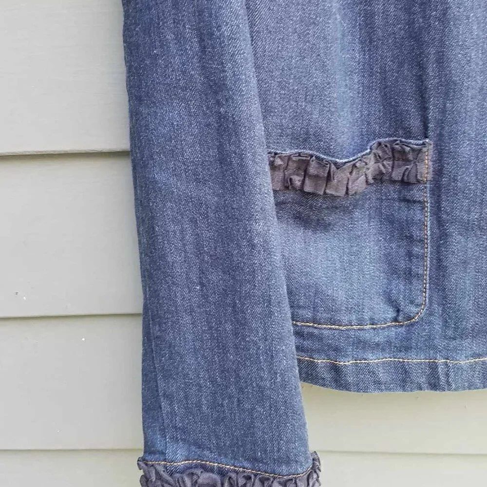 Liz Claiborne Denim Jacket Size Large - Picture 12 of 14
